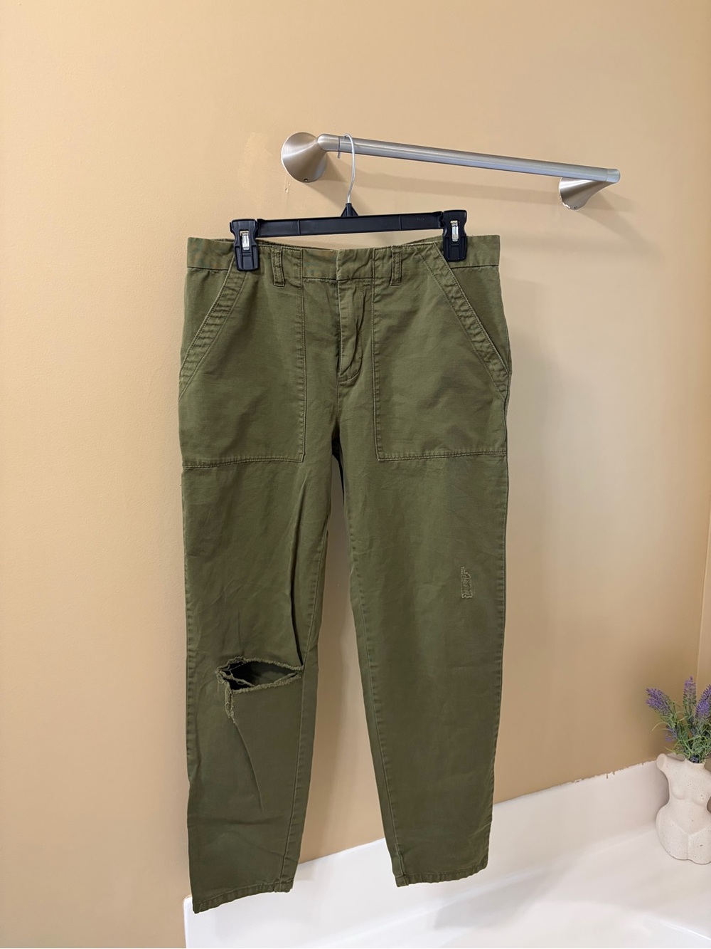 5/$25 Divided H&M Straight Leg Pants Green 10